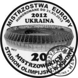 20 mistrzowskich / Mistrzostwa Europy w Piłce Nożnej 2012 - NARODOWY STADION OLIMPIJSKI W KIJOWIE (miedź srebrzona oksydowana)